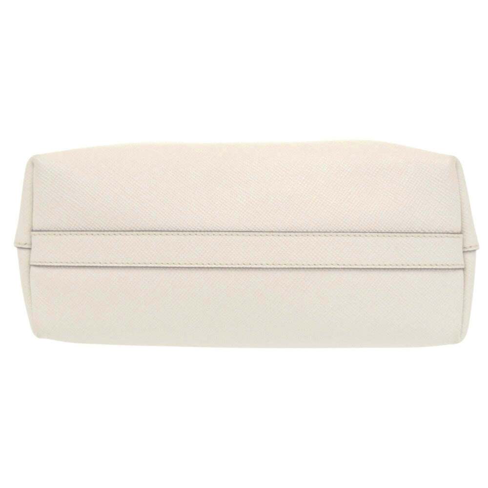 PRADA White Leather Shoulder Bag - Picture 3 of 9